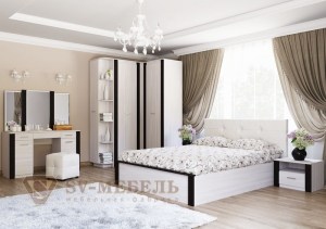 Модульная спальня Гамма-20 (SV-Мебель) Венге